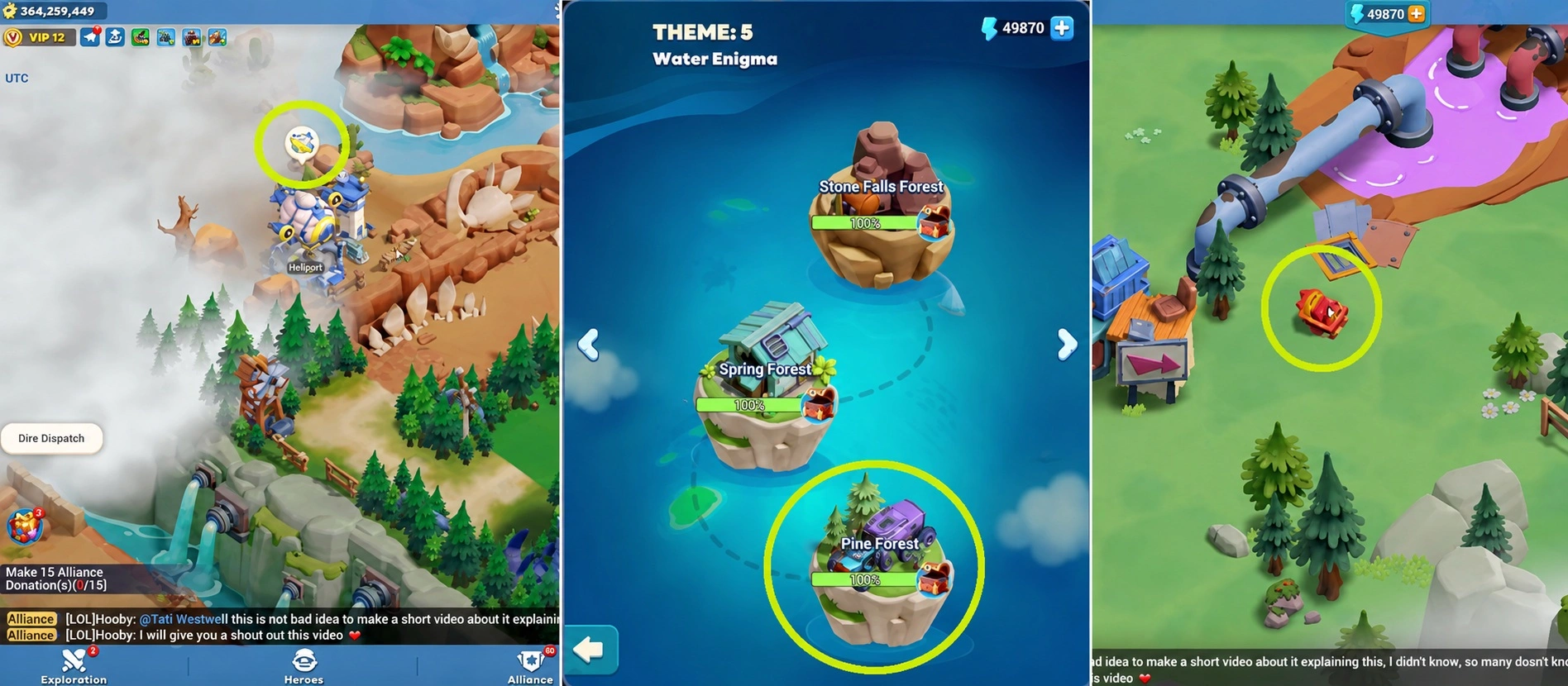 Сезонная карта Tiles Survive со скрытыми объектами для поиска карт Океанского альбома