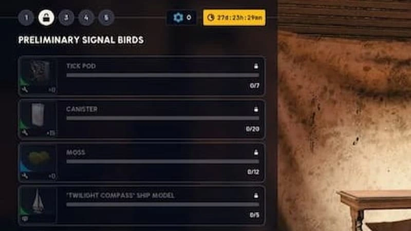 Preliminary Signal Birds