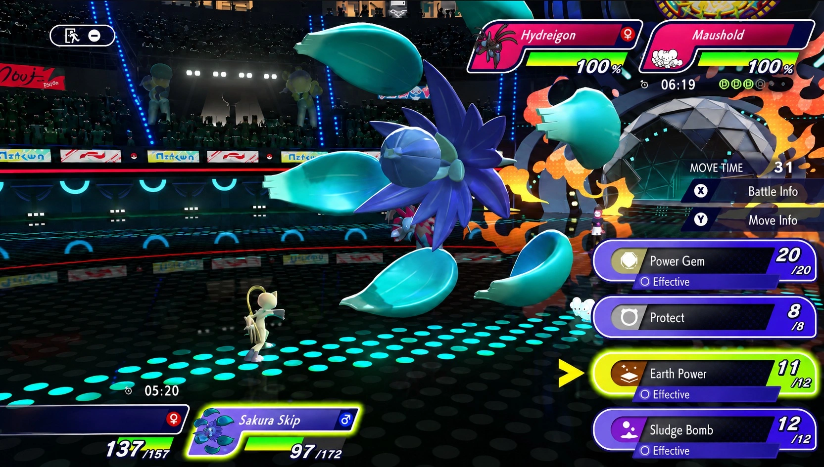 Сбор команды Pokemon Champions вокруг Мега-Глимморы как основного атакера