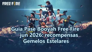 Guía Pase Booyah Free Fire jun 2026: recompensas Gemelos Estelares