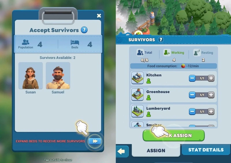Tiles Survive Survivors