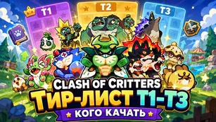 Clash of Critters тир-лист T1–T3: кого качать