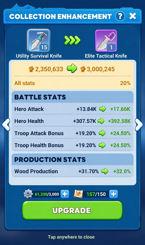 Tiles Survive Collection Enhancement