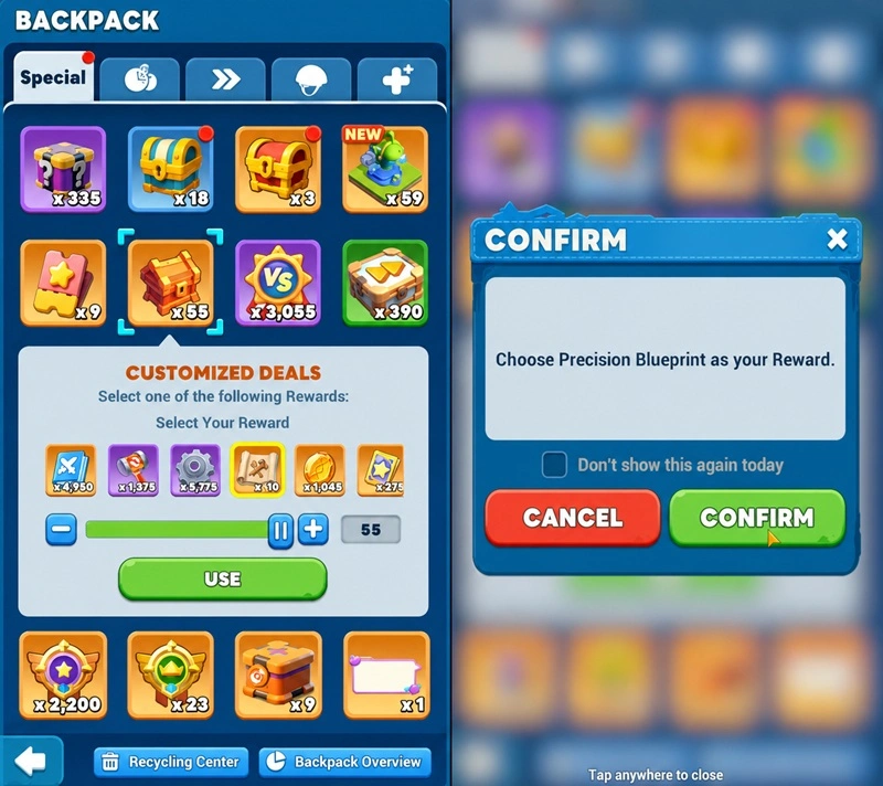 Tiles Survive Precision Blueprint Recycling Trick