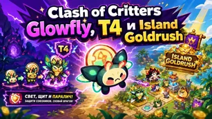 Clash of Critters: Glowfly, T4 и Island Goldrush