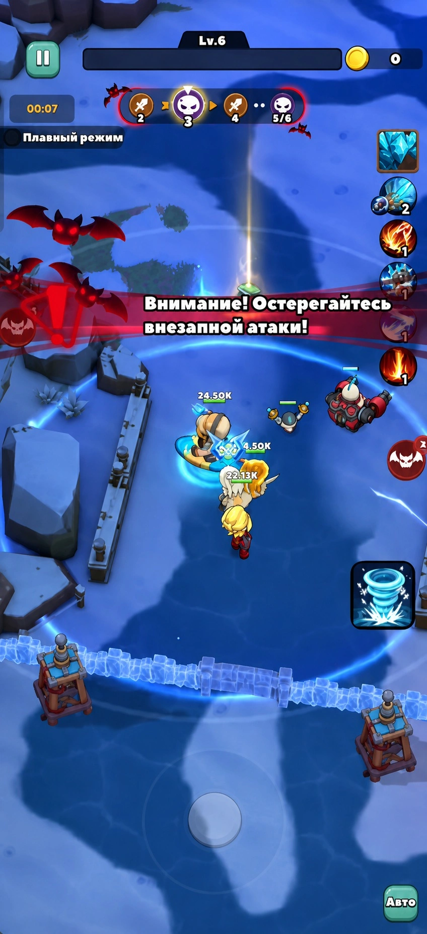 Внезапные боковые атаки, летучие мыши и враги у базы в Duck Survival
