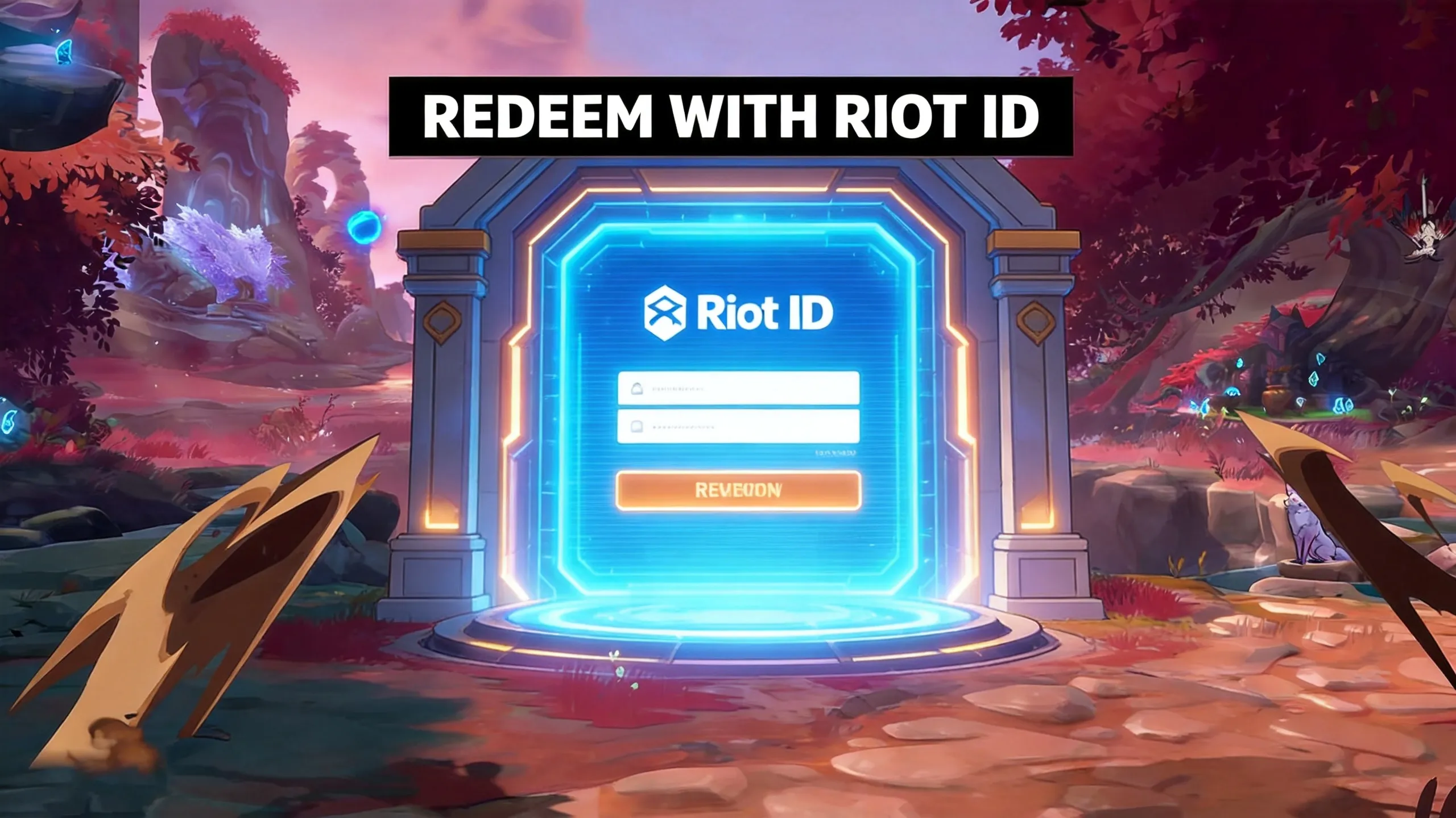 2XKO Riot redeem portal with Riot ID login