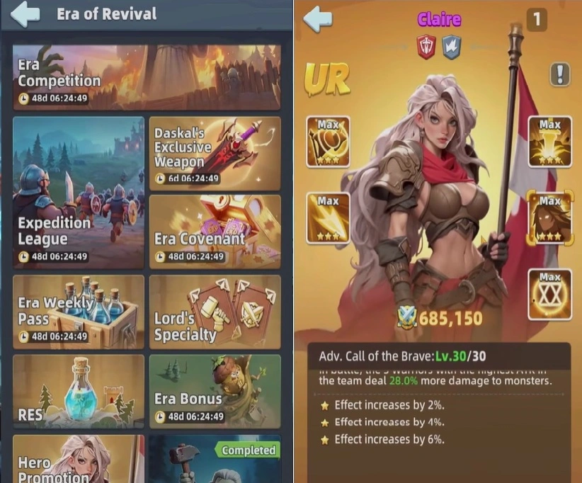 Событие Hero Promotion для повышения Клэр из SSR в UR в Last Asylum Plague