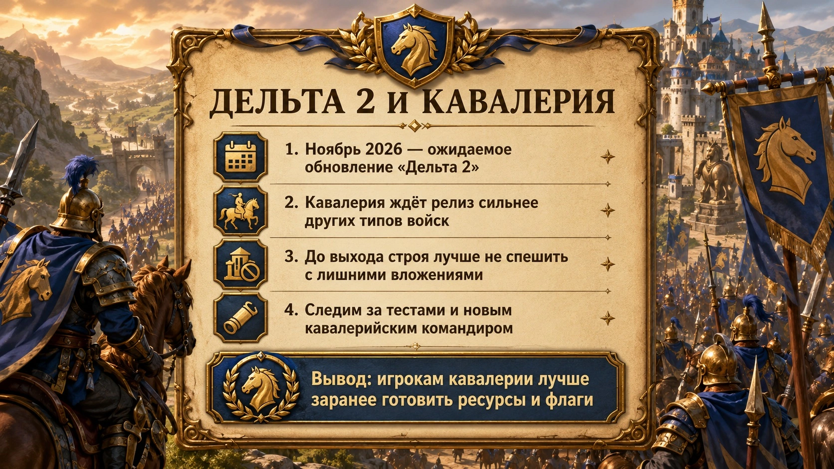 Дельта 2 в Rise of Kingdoms и ожидания кавалерийских игроков