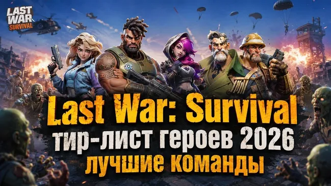 Last War: Survival тир-лист героев 2026 и лучшие команды