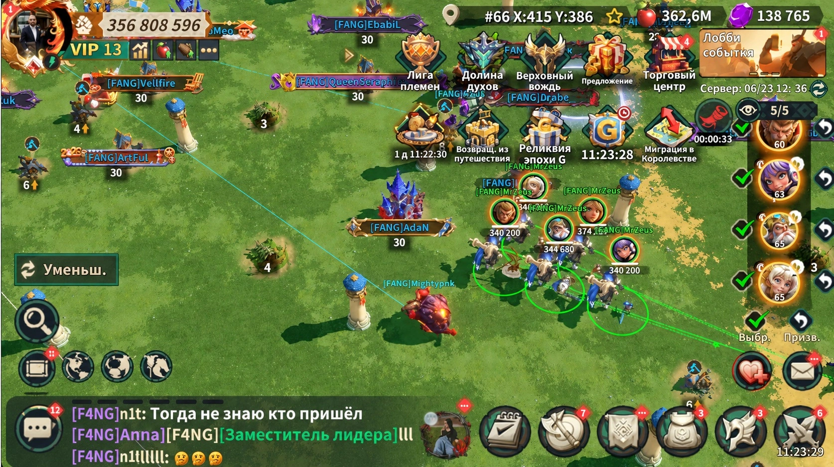 Сравнение скорости пяти кавалерийских маршей в Fate War