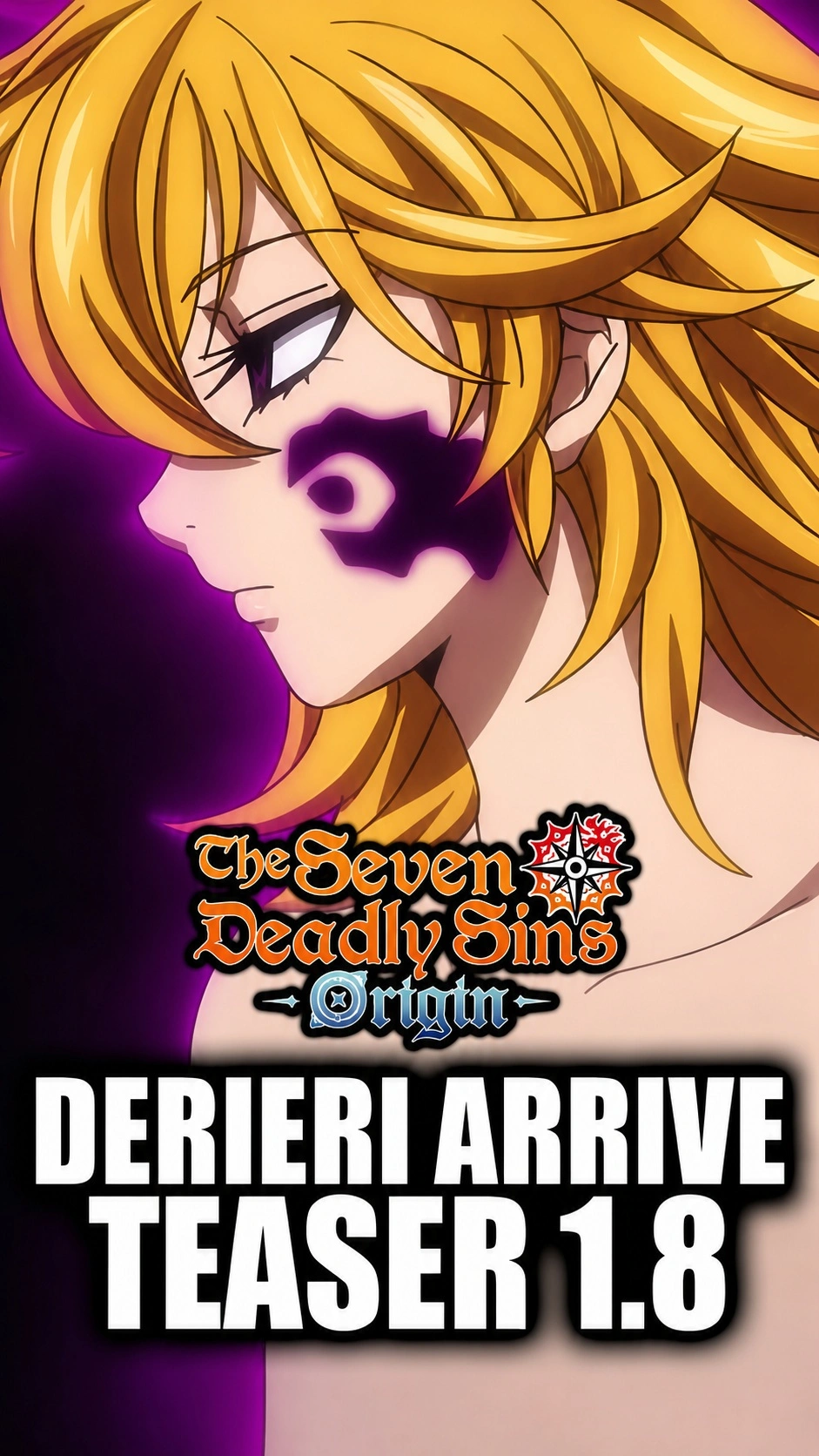 Официальный тизер Derieri как нового героя обновления 1.8 в The Seven Deadly Sins Origin
