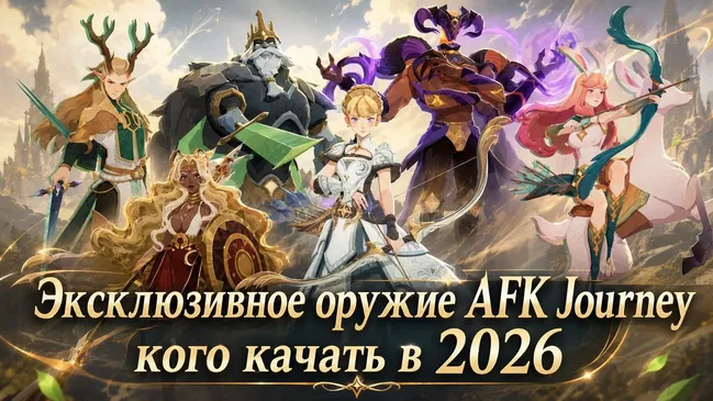 Эксклюзивное оружие AFK Journey: кого качать в 2026
