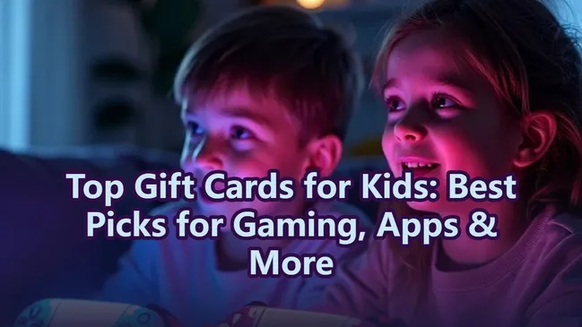 Top Gift Cards for Kids: Best Picks for Gaming, Apps & More