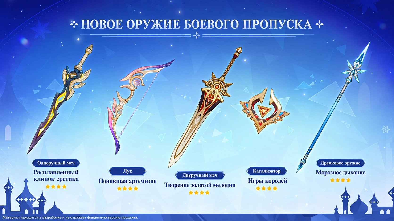 Новое оружие Боевого пропуска 7.0