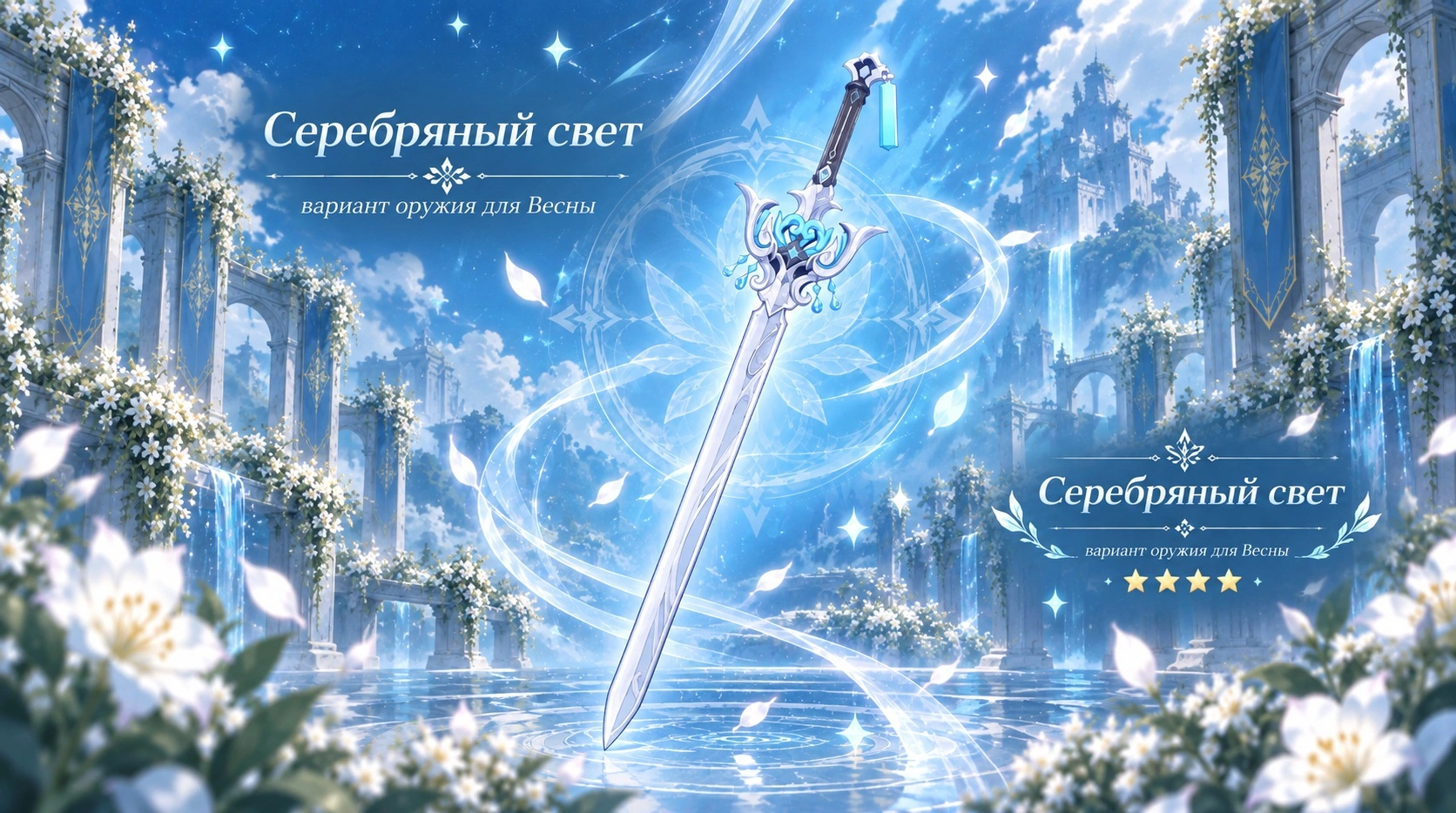 Меч «Серебряный свет» для Весны в Genshin Impact 7.1