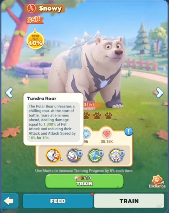 Рёв тундры (Tundra Roar) Белого медведя в Tiles Survive